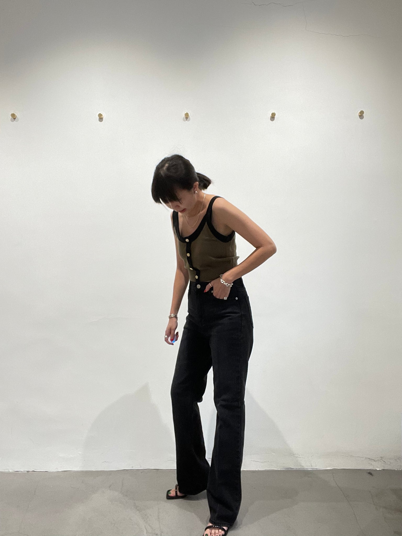 Premium Slim Straight Cut Jeans Black