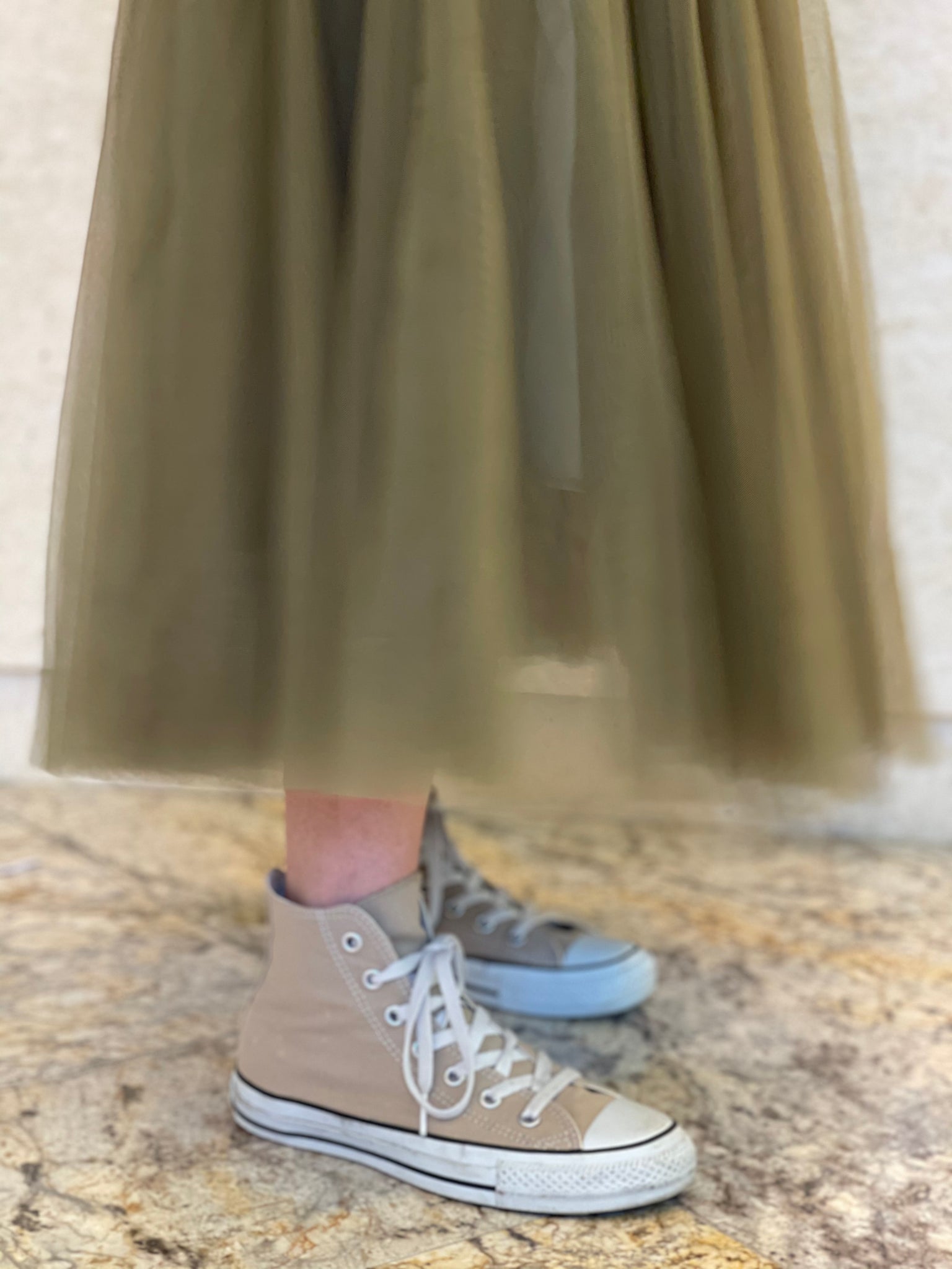 Tulle Skirt Olive