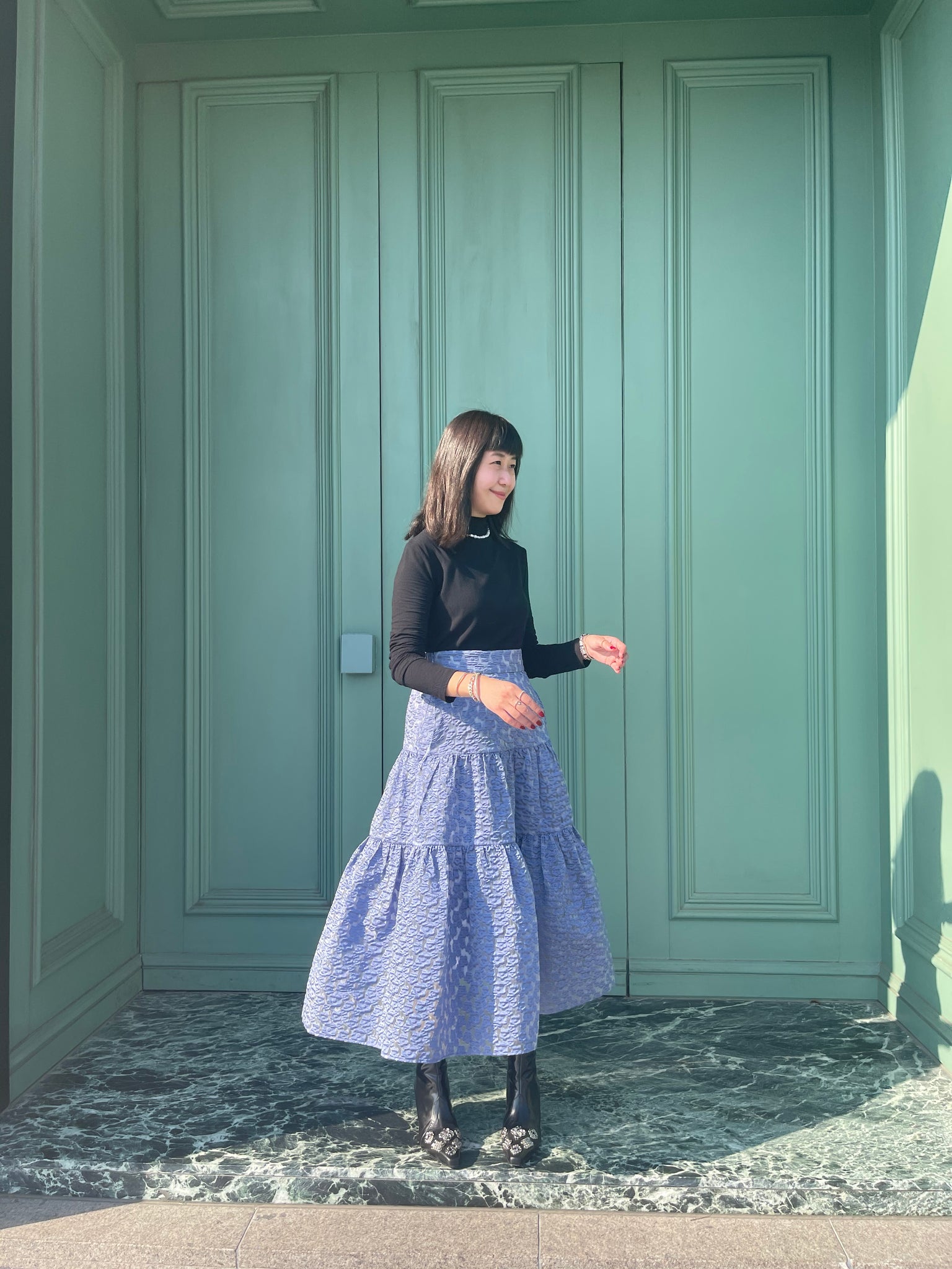 Floral Fairy Skirt Pale Blue