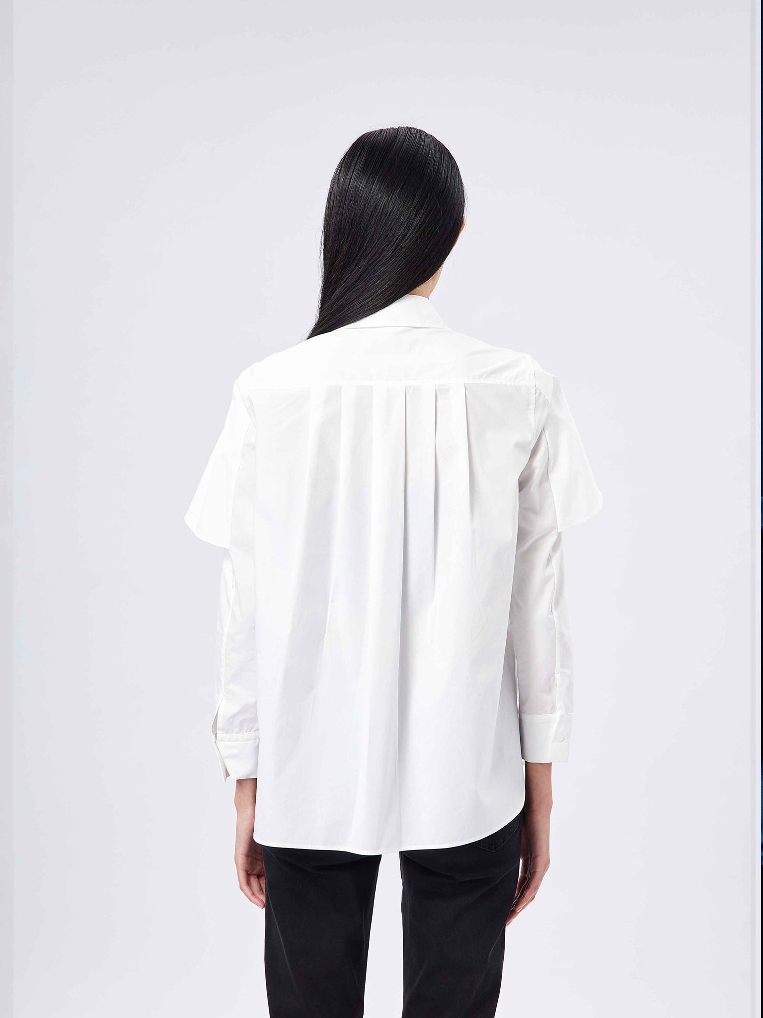 Layers Ruffle Shirt White