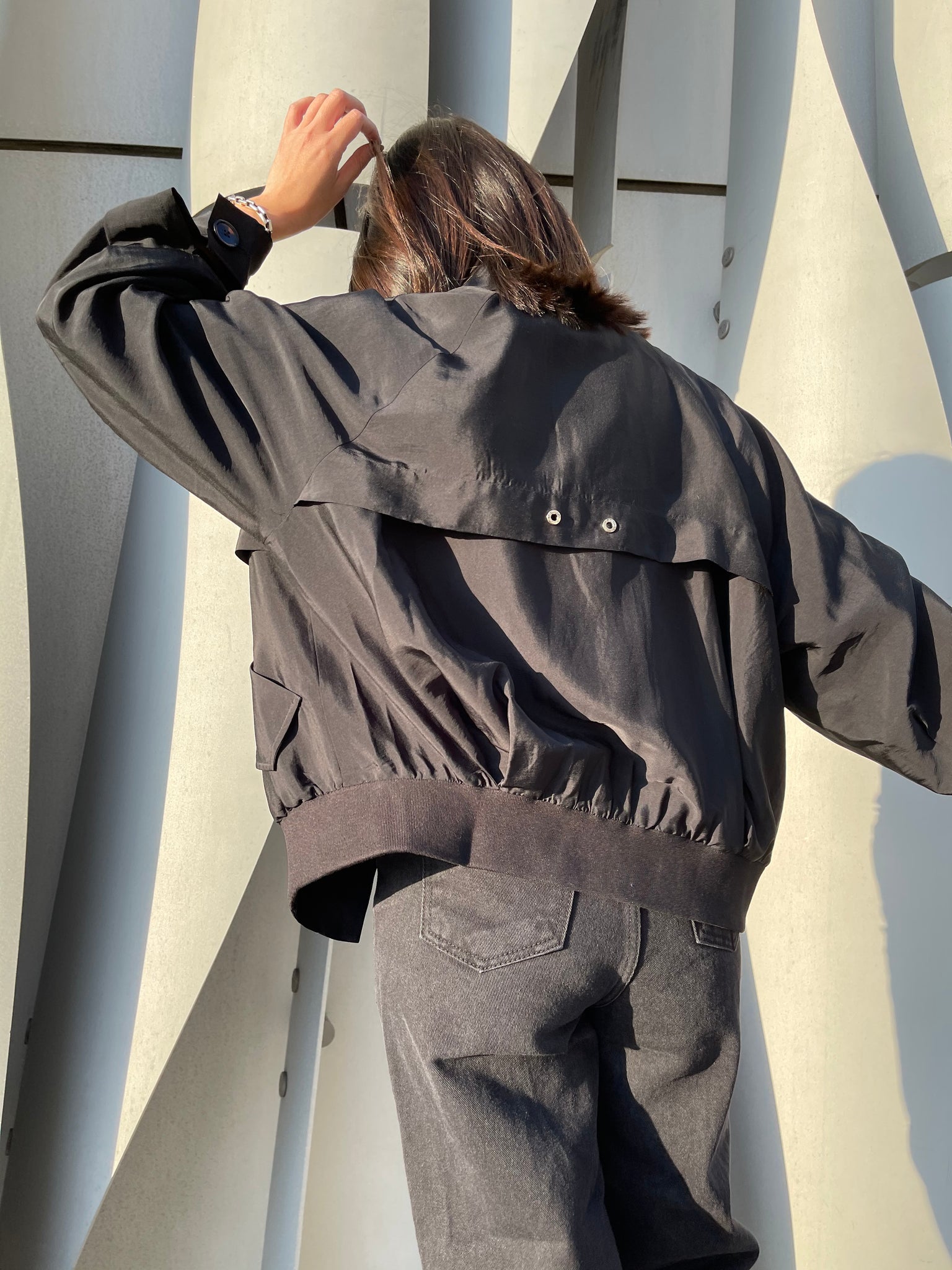 SSS Light Weight Bomber Jacket Black