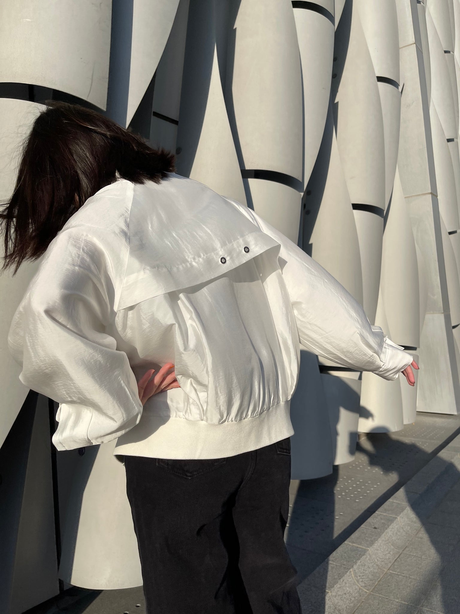SSS Light Weight Bomber Jacket Ivory