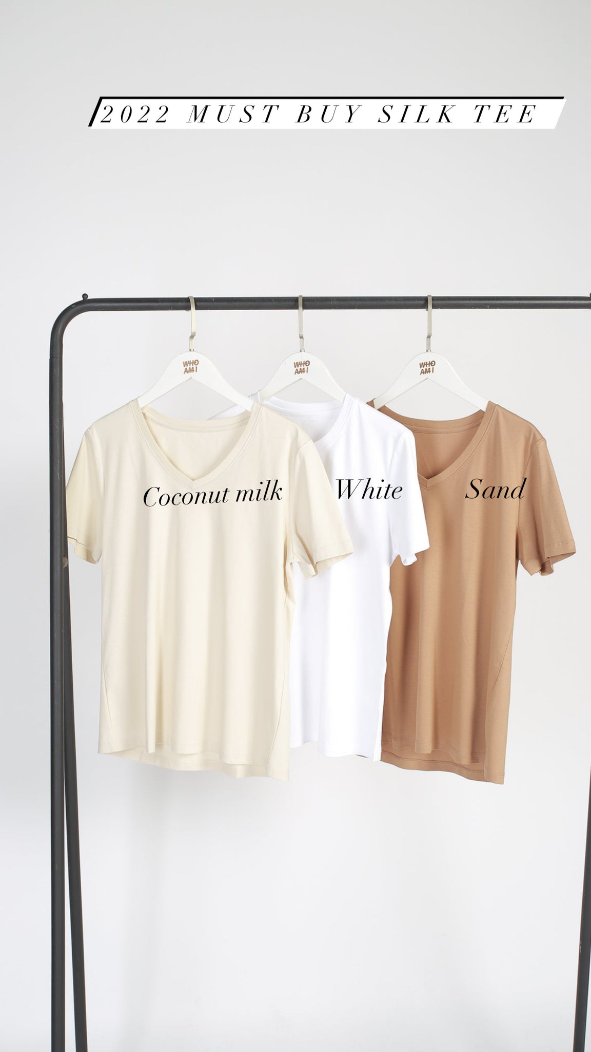 2022 Must Buy Silk Crew Neck Tee