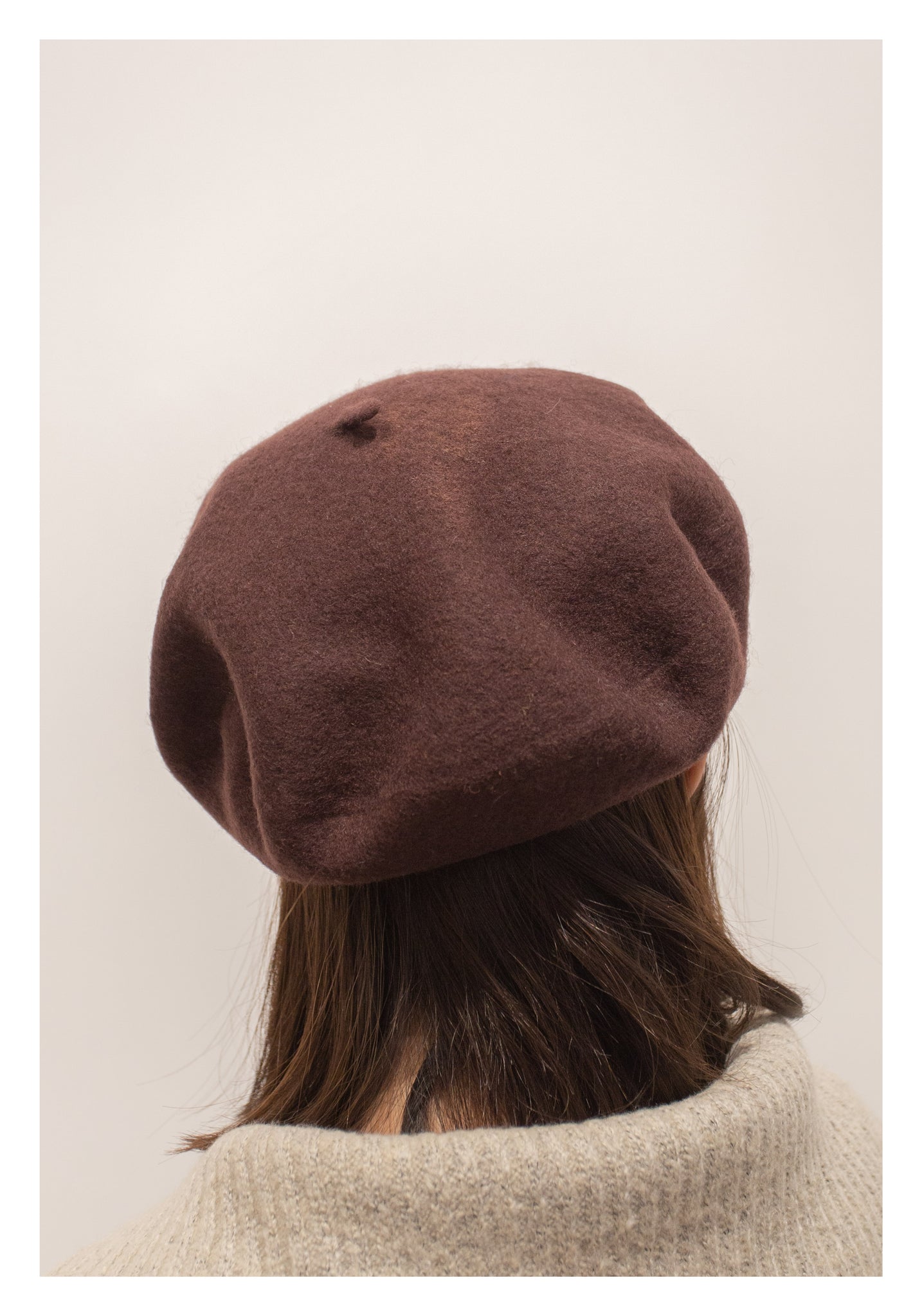 Essential Colour Beret Dark Brown - whoami