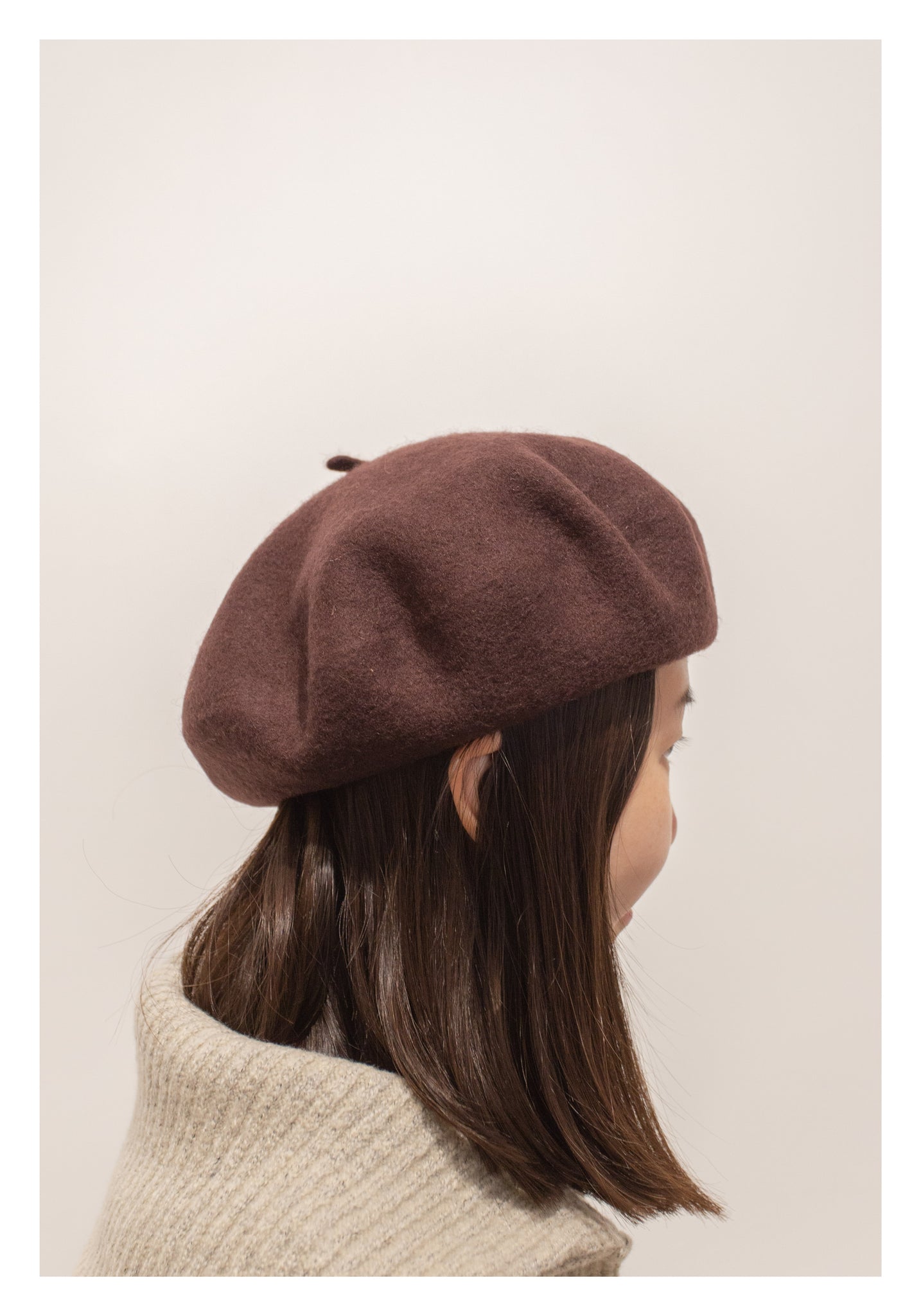 Essential Colour Beret Dark Brown - whoami