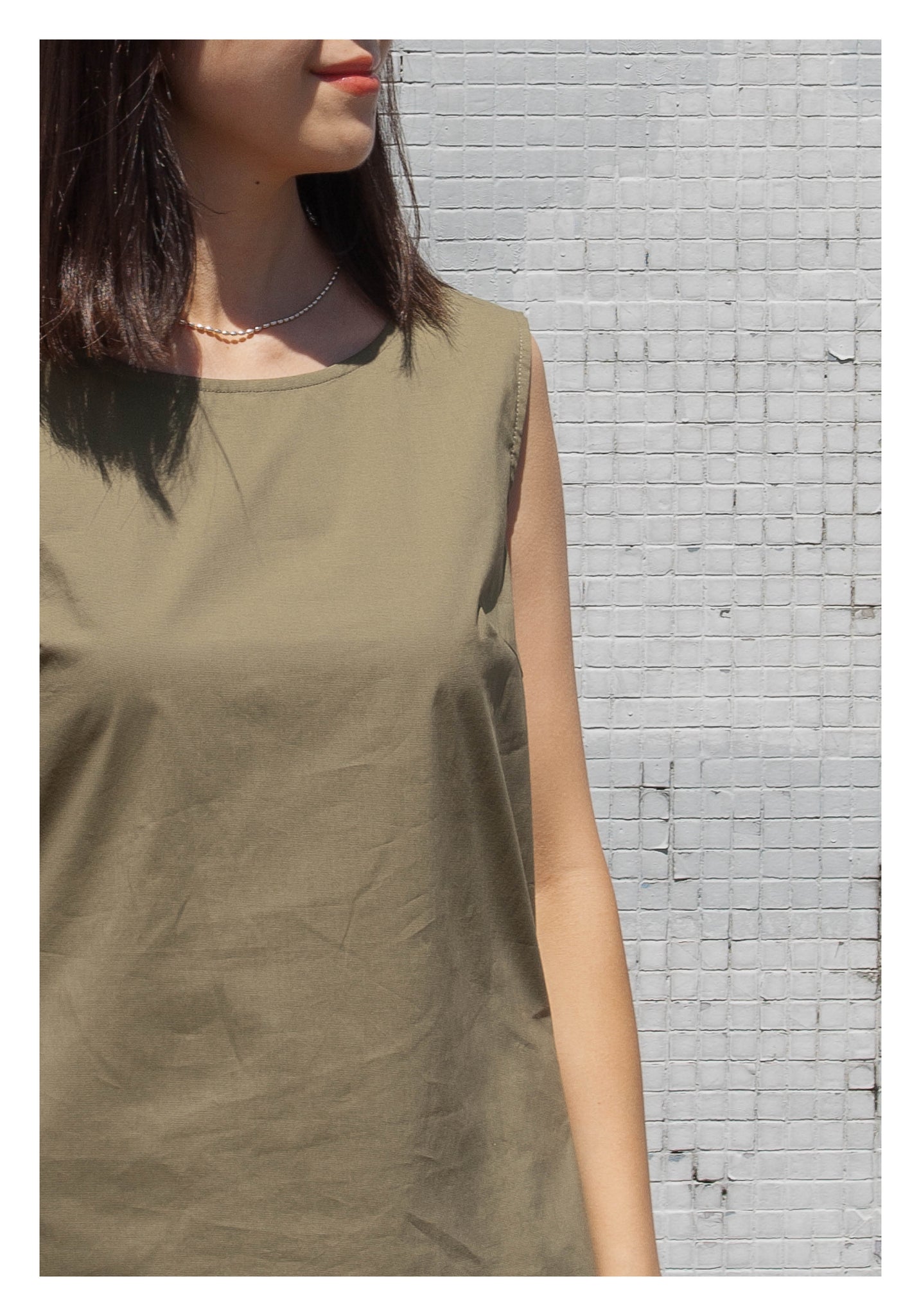 Essential Summer Vest Dark Green - whoami