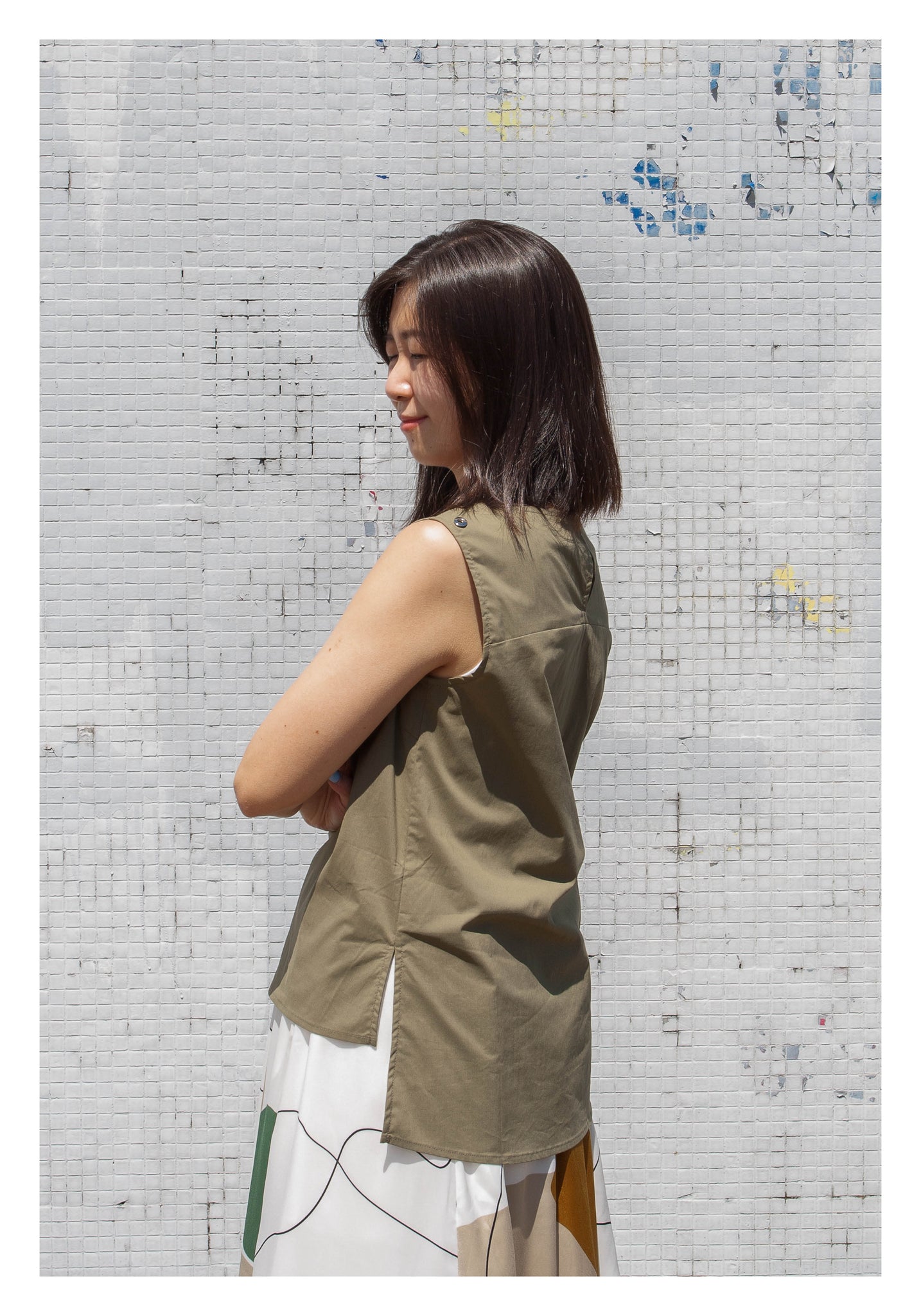 Essential Summer Vest Dark Green - whoami