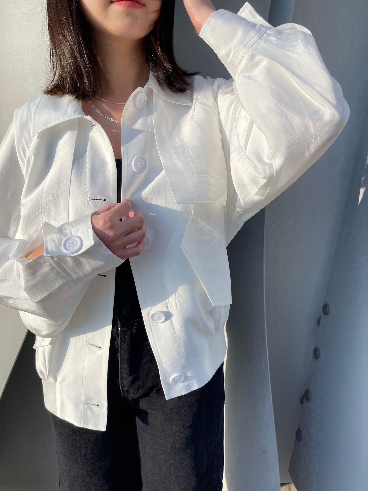 SSS Light Weight Bomber Jacket Ivory