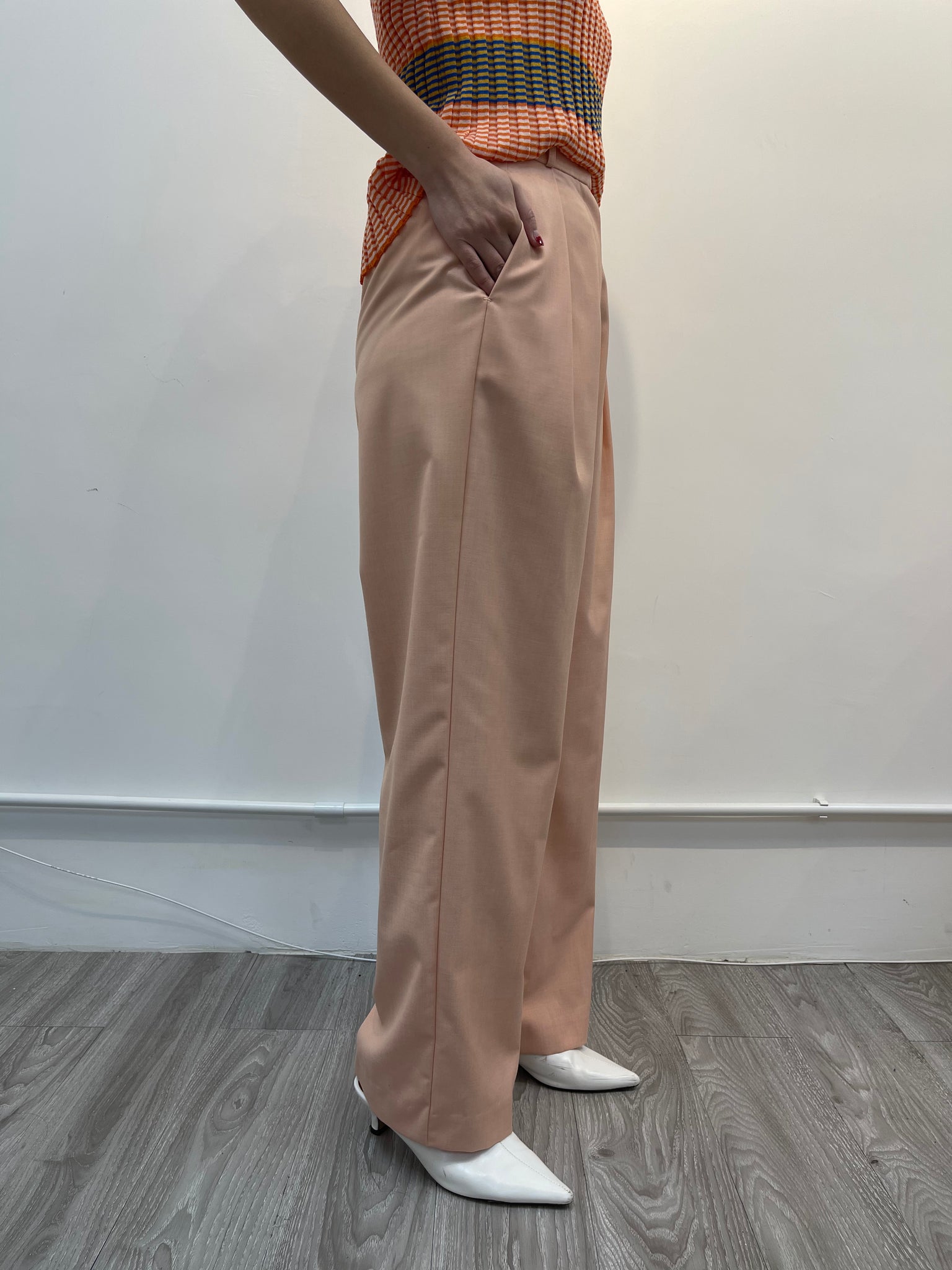 Daily Nice Cut Pants Light Pink