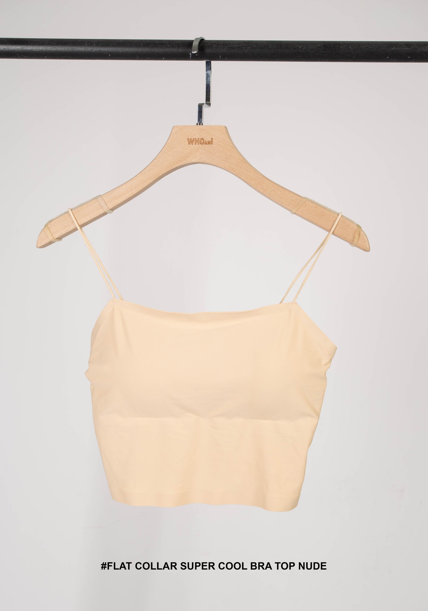 Flat Collar Super Cool Bra Top Nude