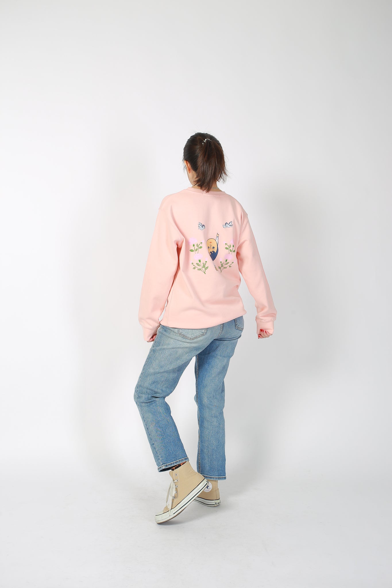 1537 Flower Aurore Sweater Pink