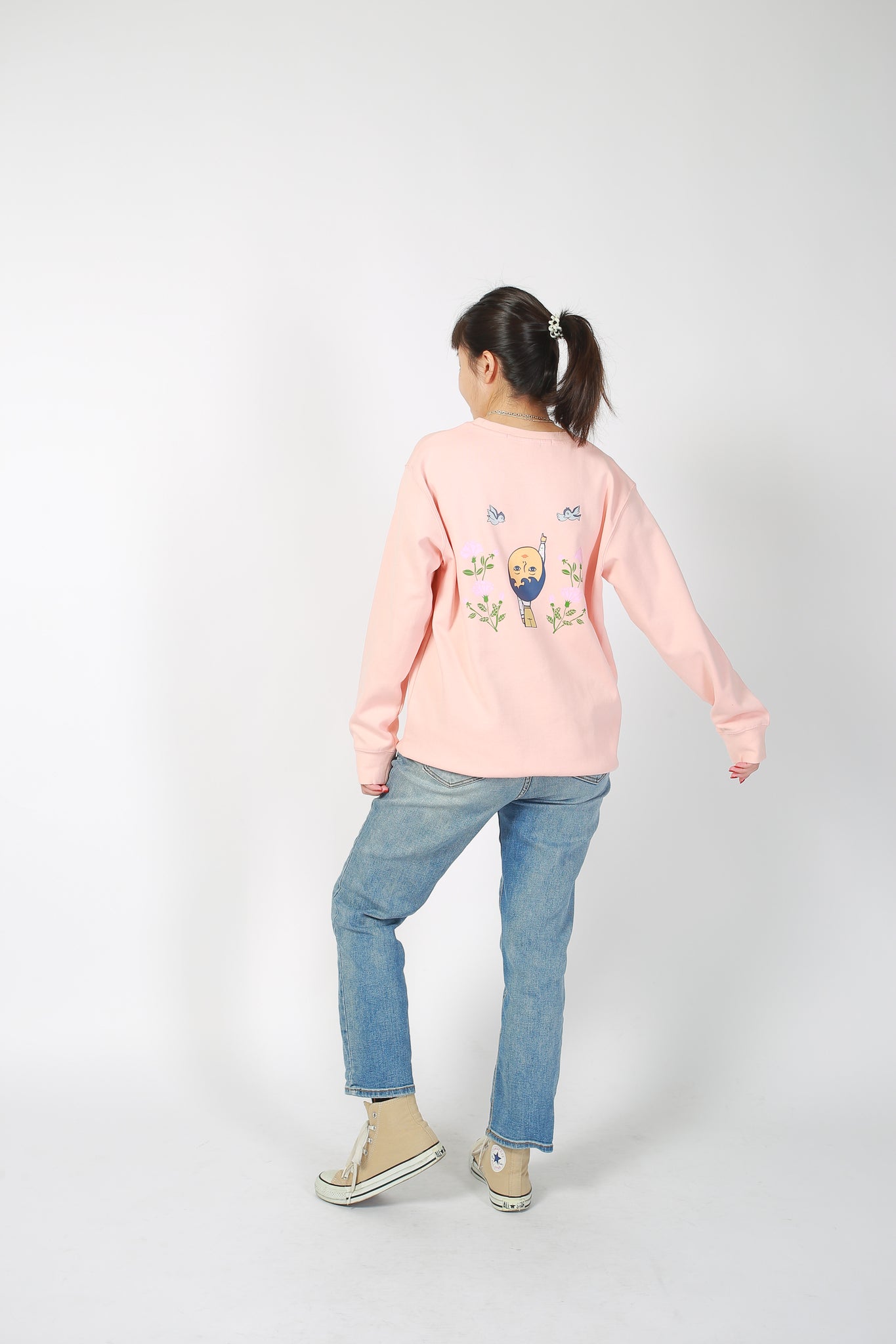 1537 Flower Aurore Sweater Pink