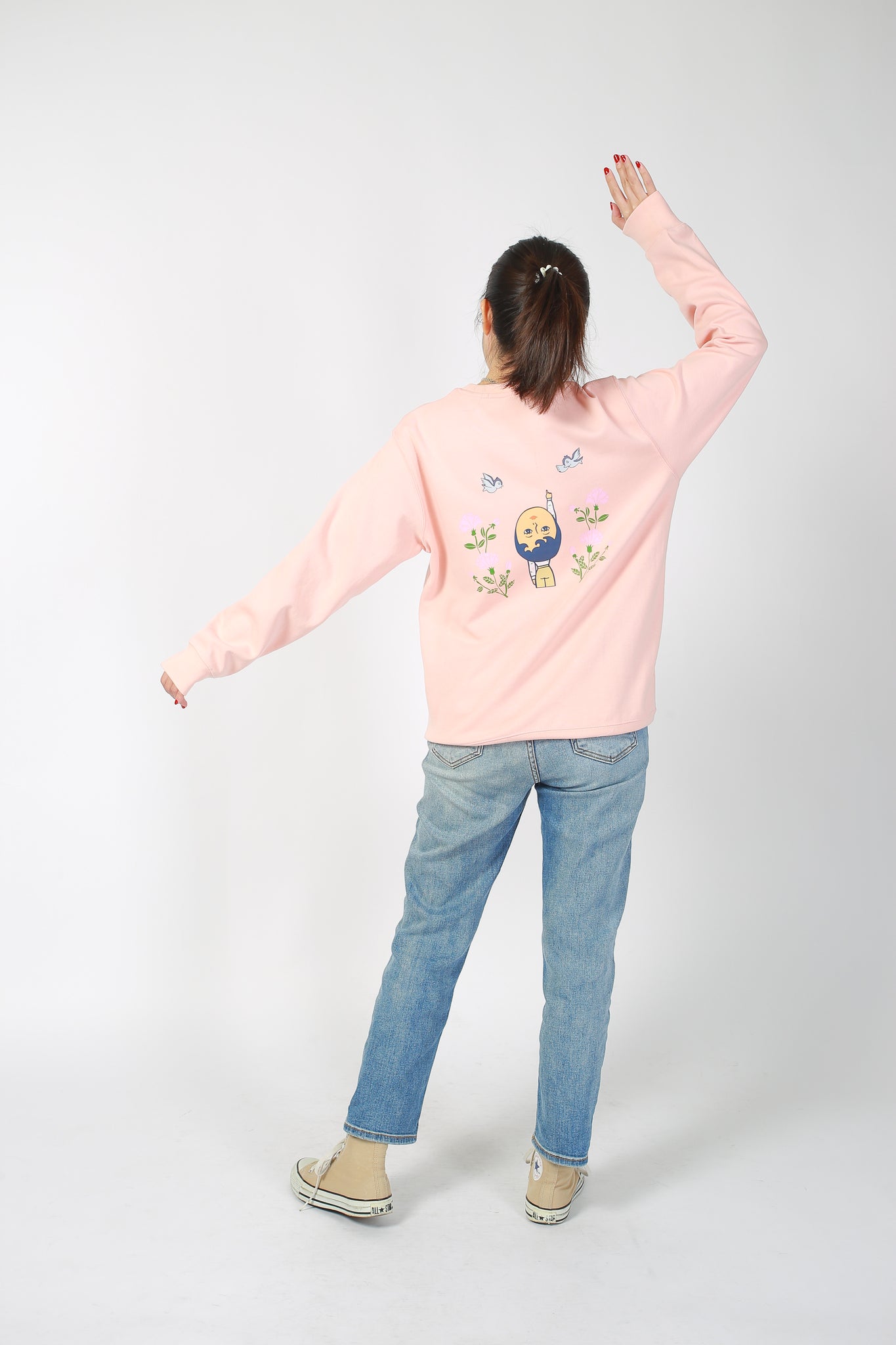 1537 Flower Aurore Sweater Pink