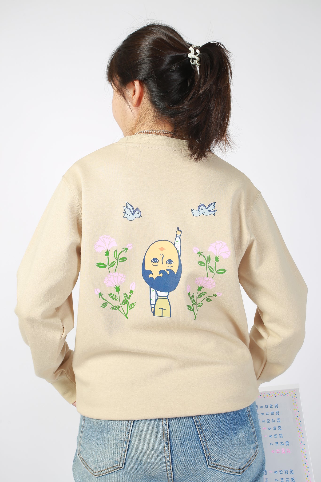 1537 Flower Aurore Sweater Beige