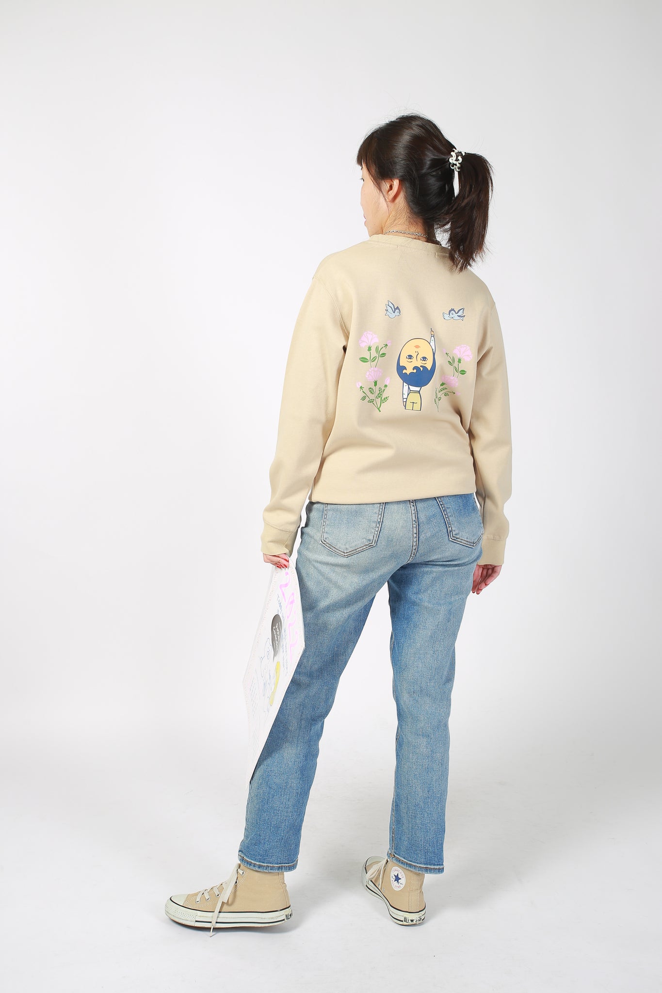 1537 Flower Aurore Sweater Beige