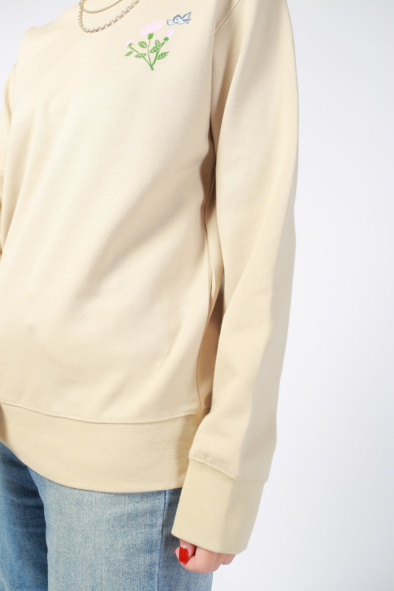 1537 Flower Aurore Sweater Beige
