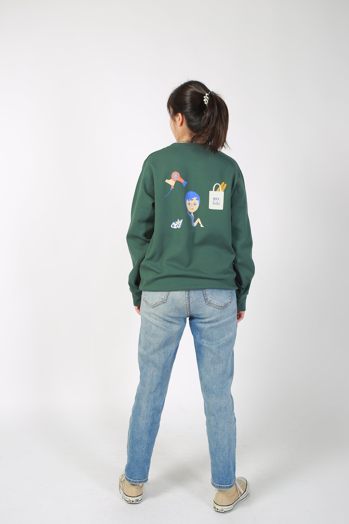 1537 Book Aurore Sweater Dark Green