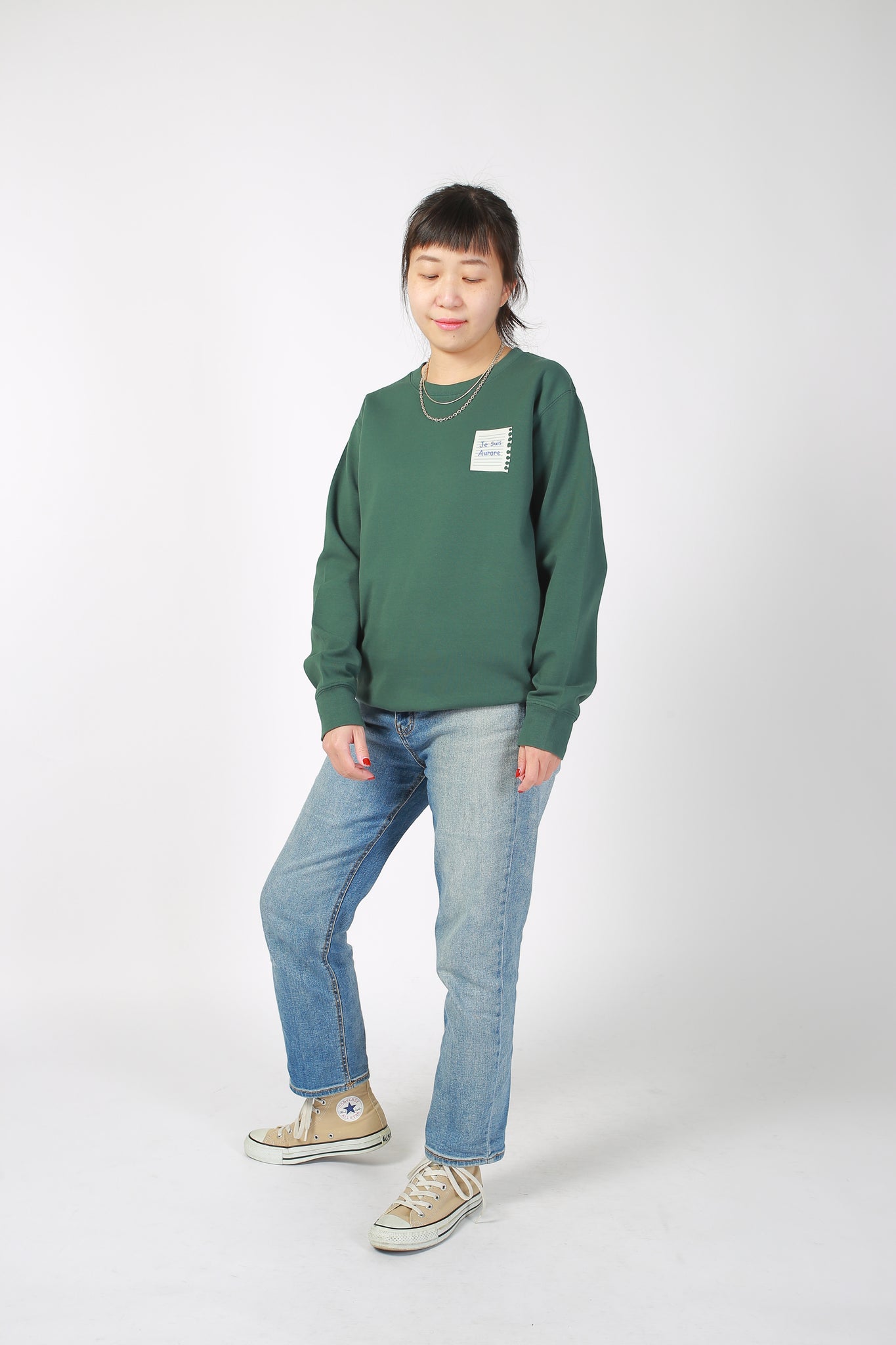 1537 Book Aurore Sweater Dark Green