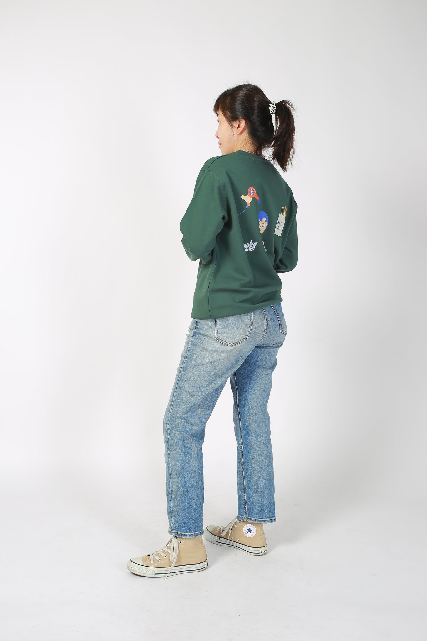 1537 Book Aurore Sweater Dark Green