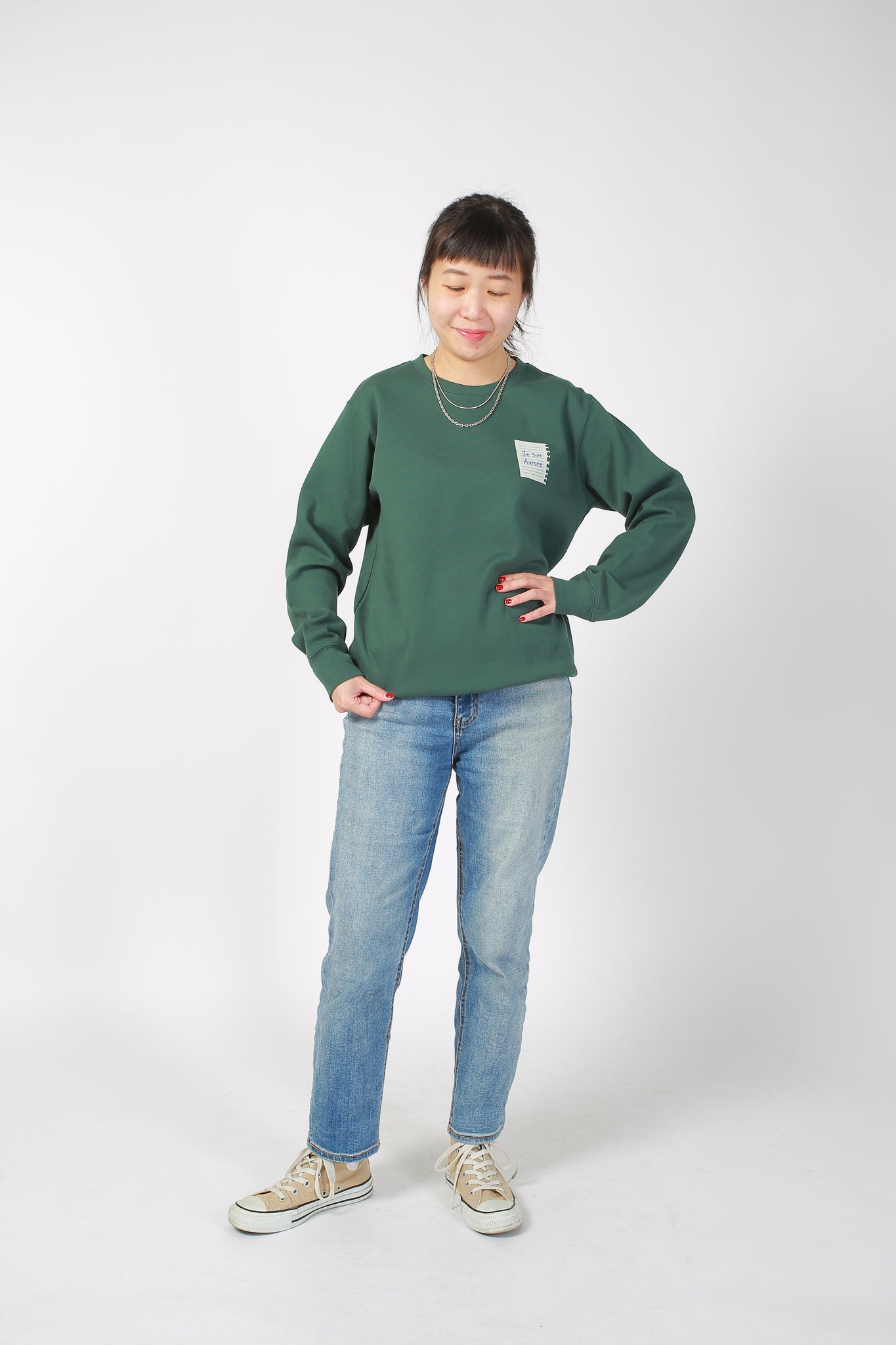 1537 Book Aurore Sweater Dark Green