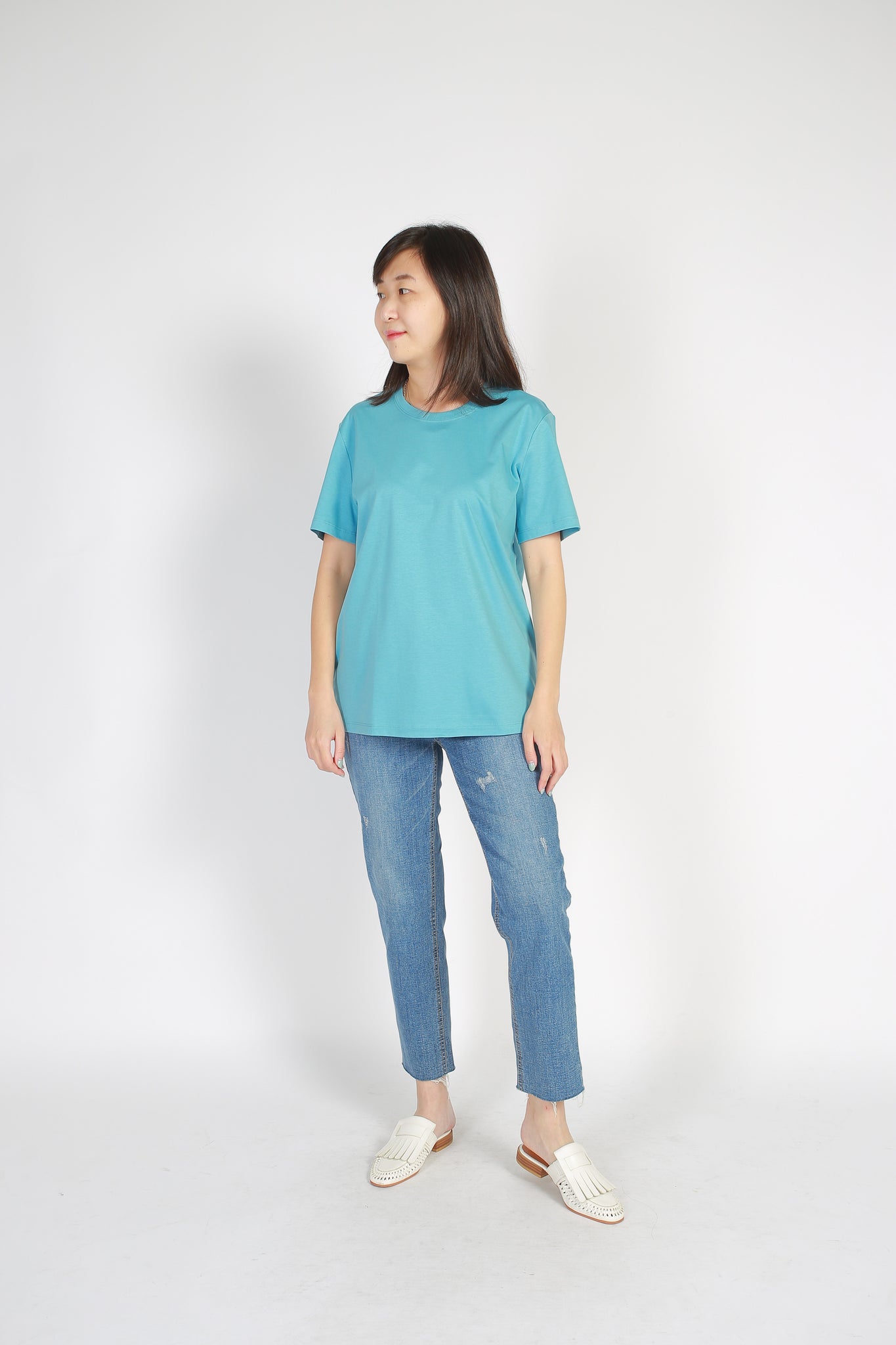 2022 Must Buy Silk Crew Neck Tee
