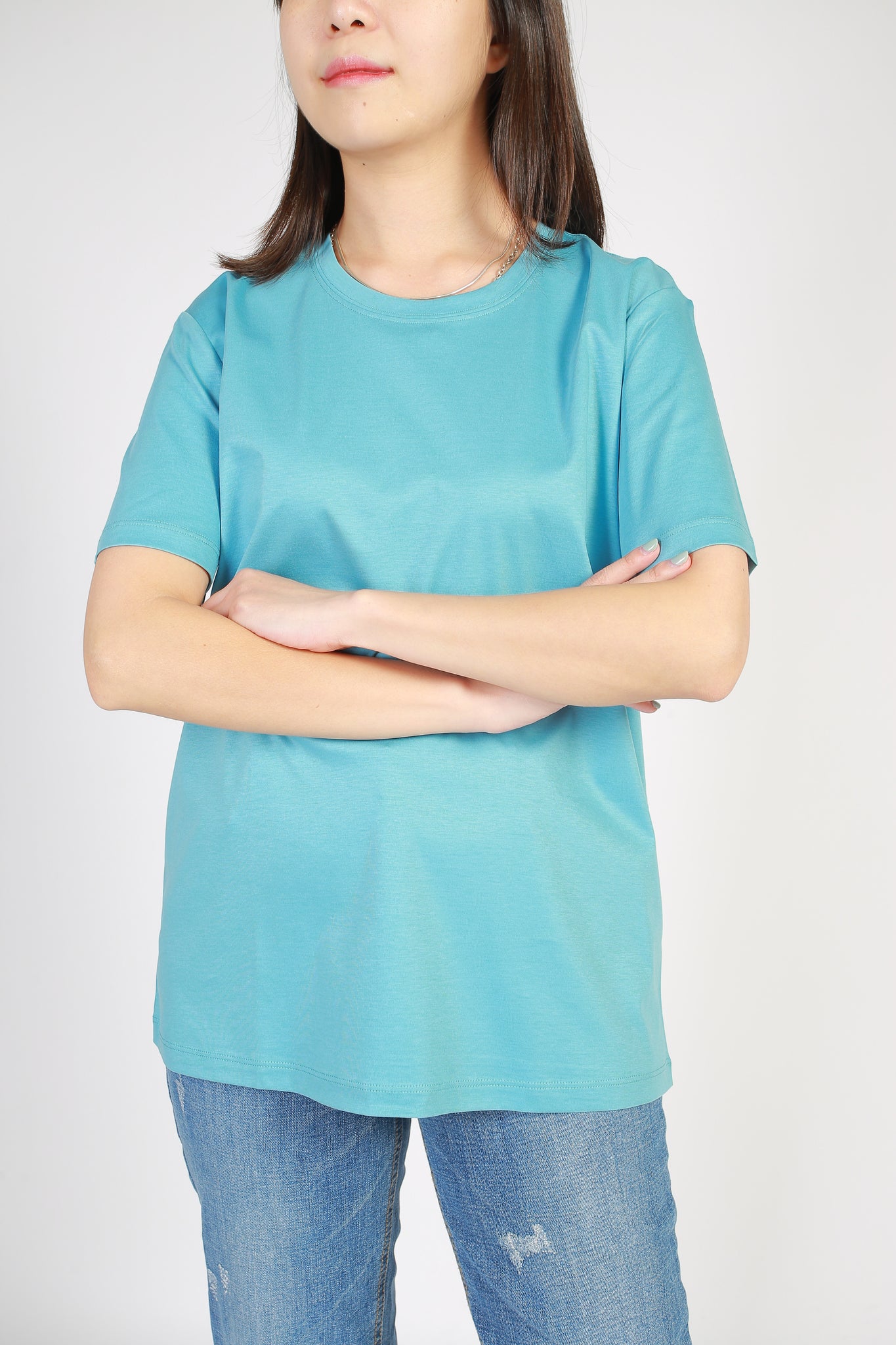 2022 Must Buy Silk Crew Neck Tee