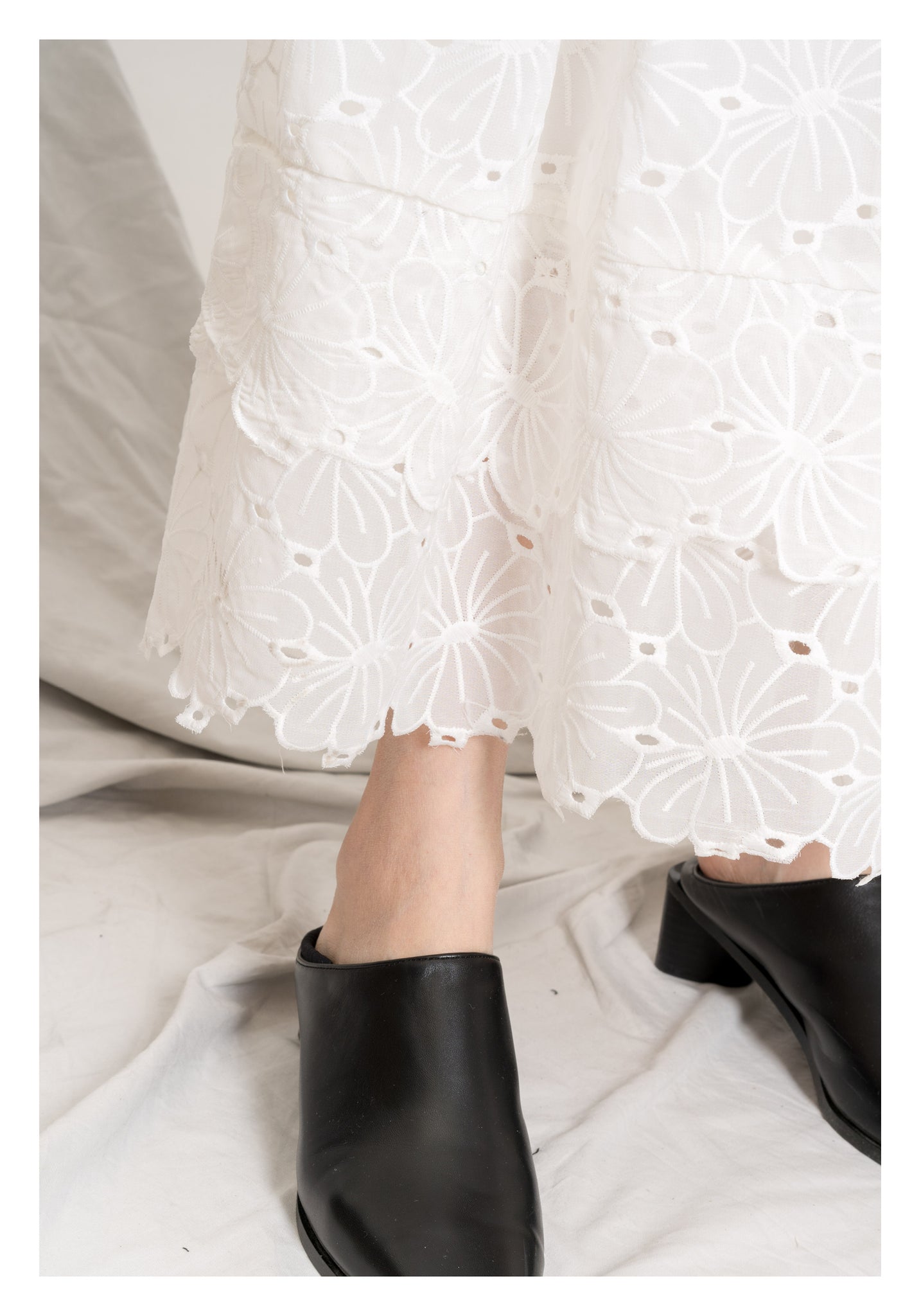 Kate Tiered Skirt White - whoami