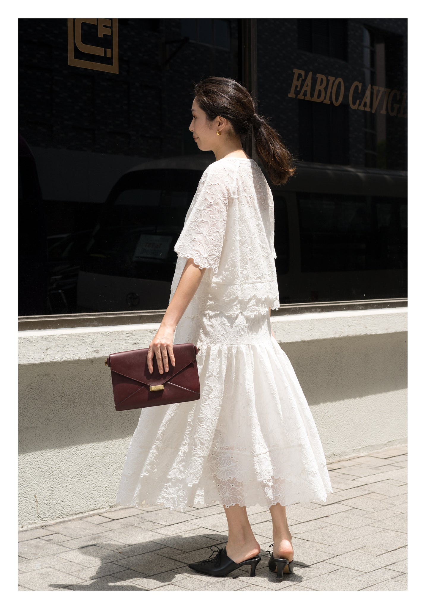 Kate Tiered Skirt White - whoami