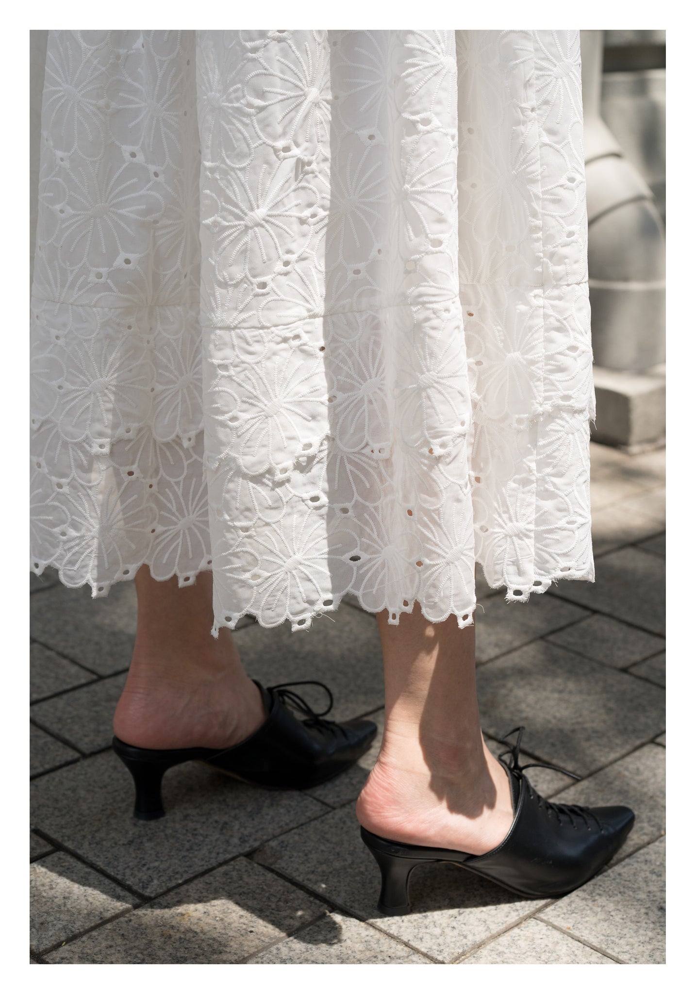 Kate Tiered Skirt White - whoami