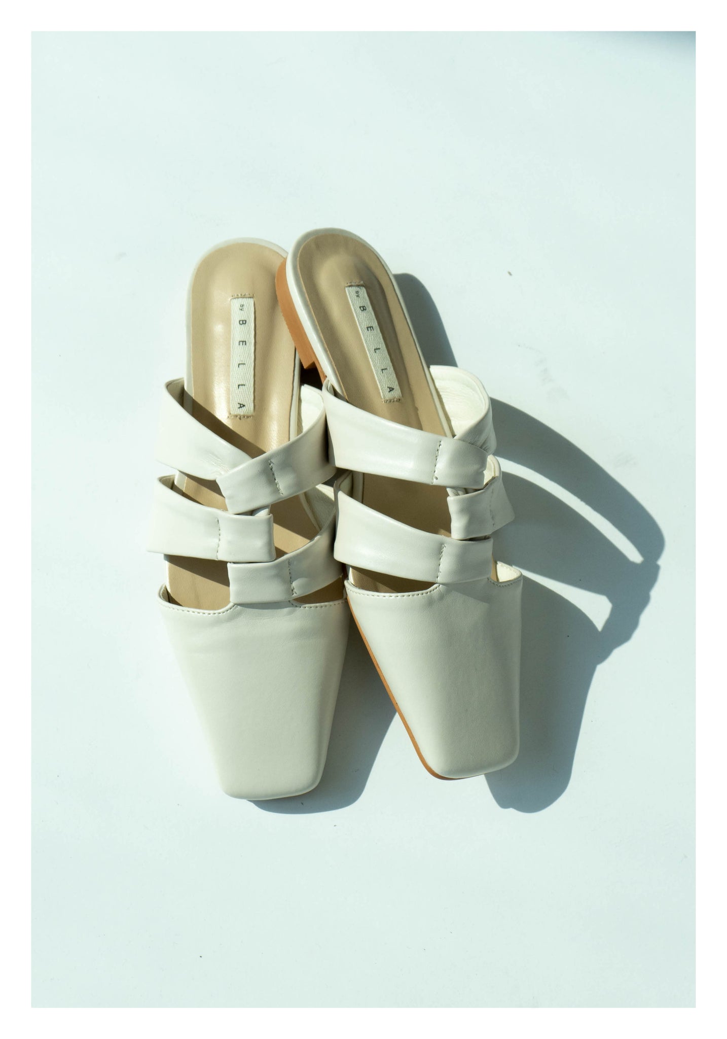 Knot On Knot Mules White - whoami