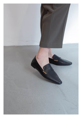 Side Metal Loafer Black - whoami