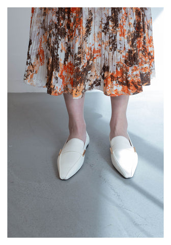 Side Metal Loafer White - whoami