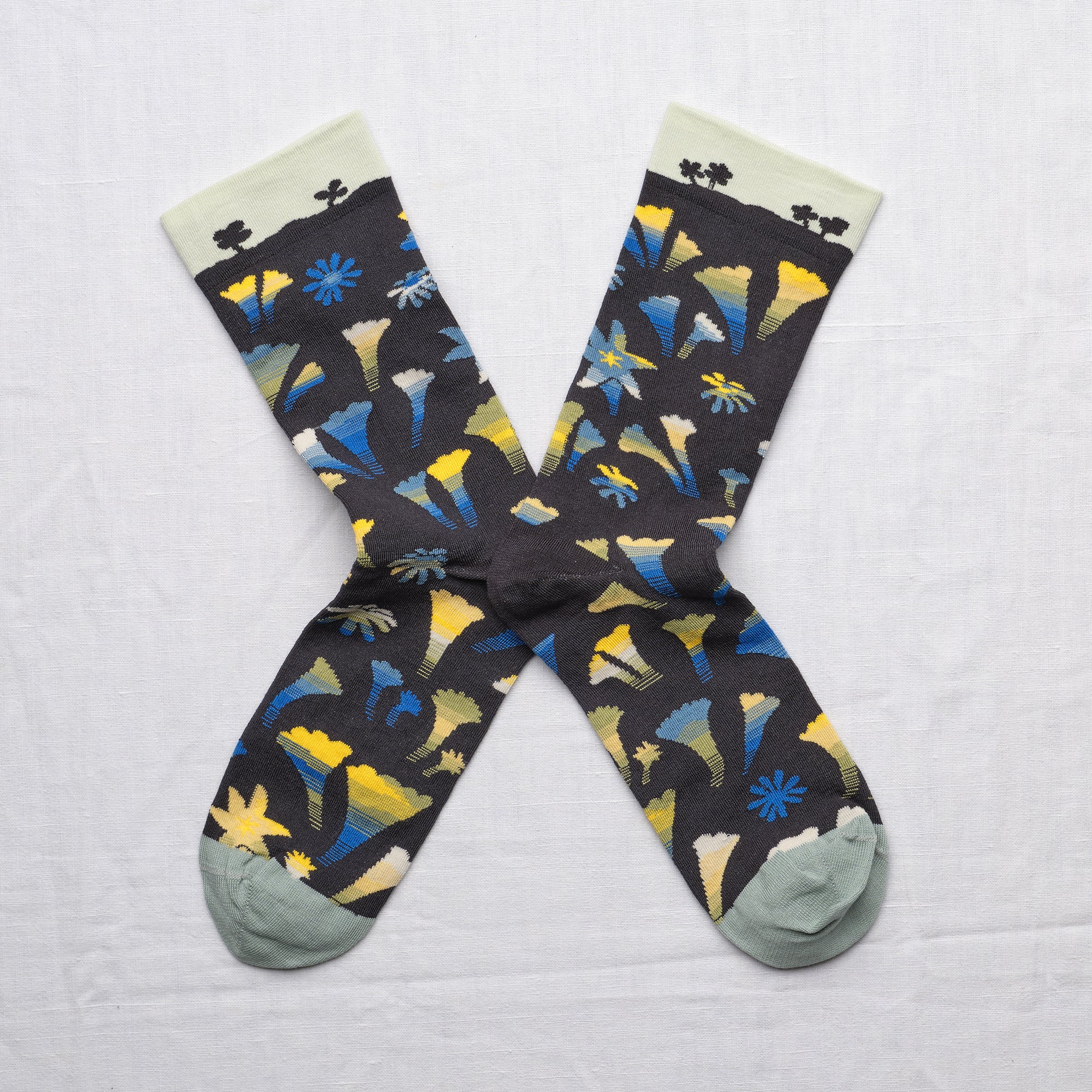 Lucioles Garden Socks Night