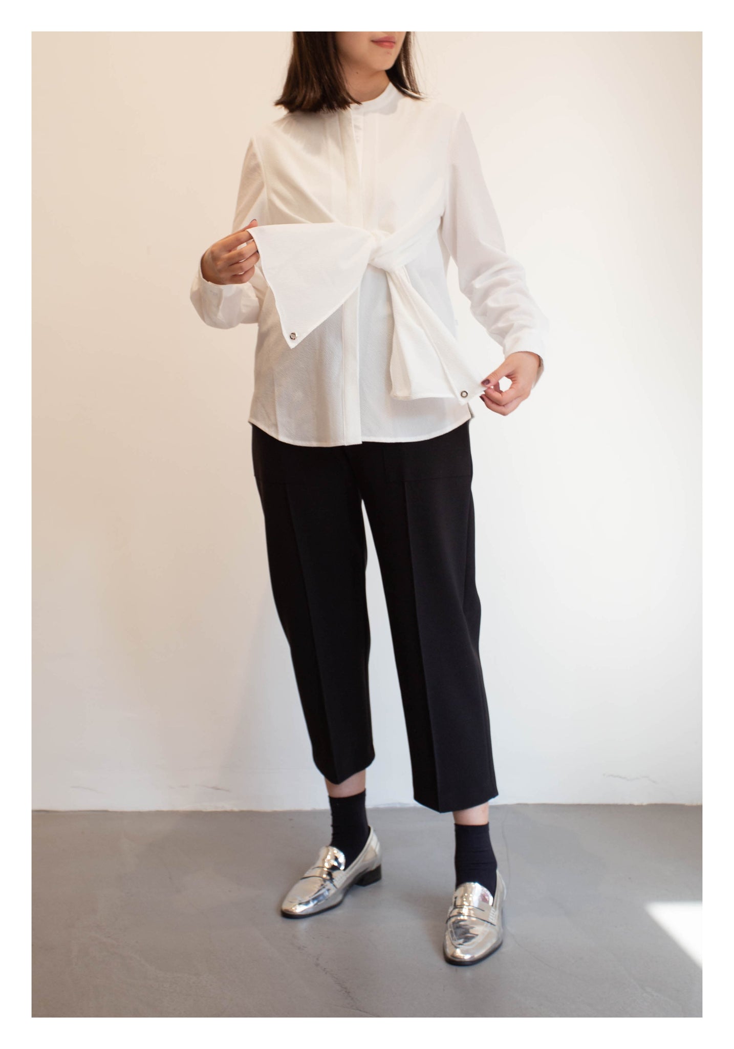 Multi Ways Daily Shirt White - whoami