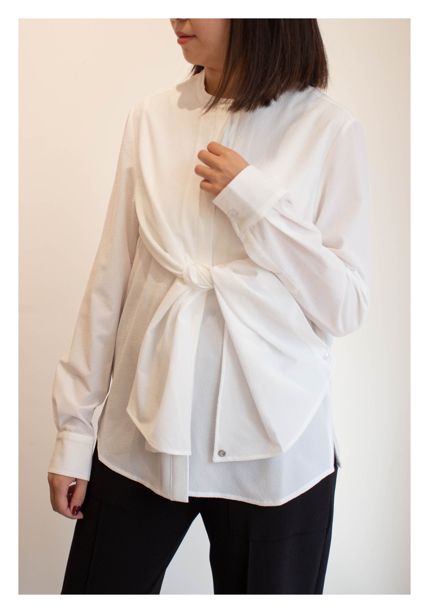 Multi Ways Daily Shirt White - whoami