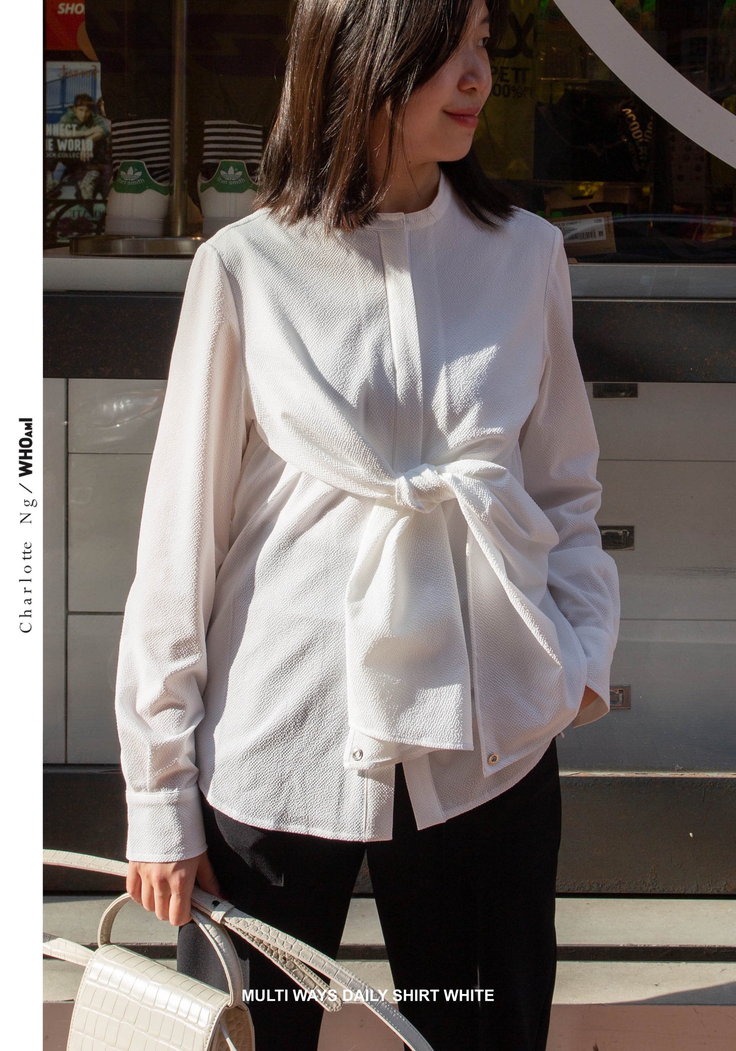 Multi Ways Daily Shirt White - whoami