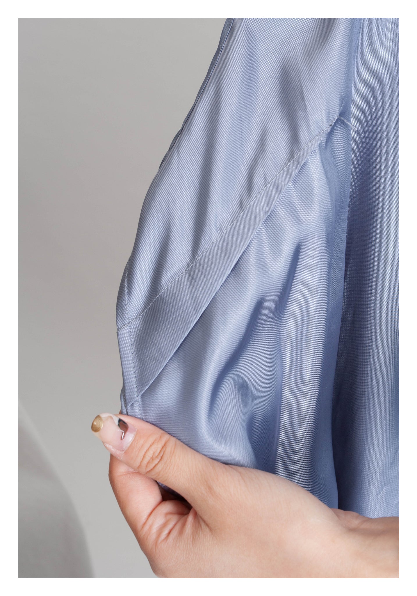 Open Collar Blossom Dress Grey - whoami