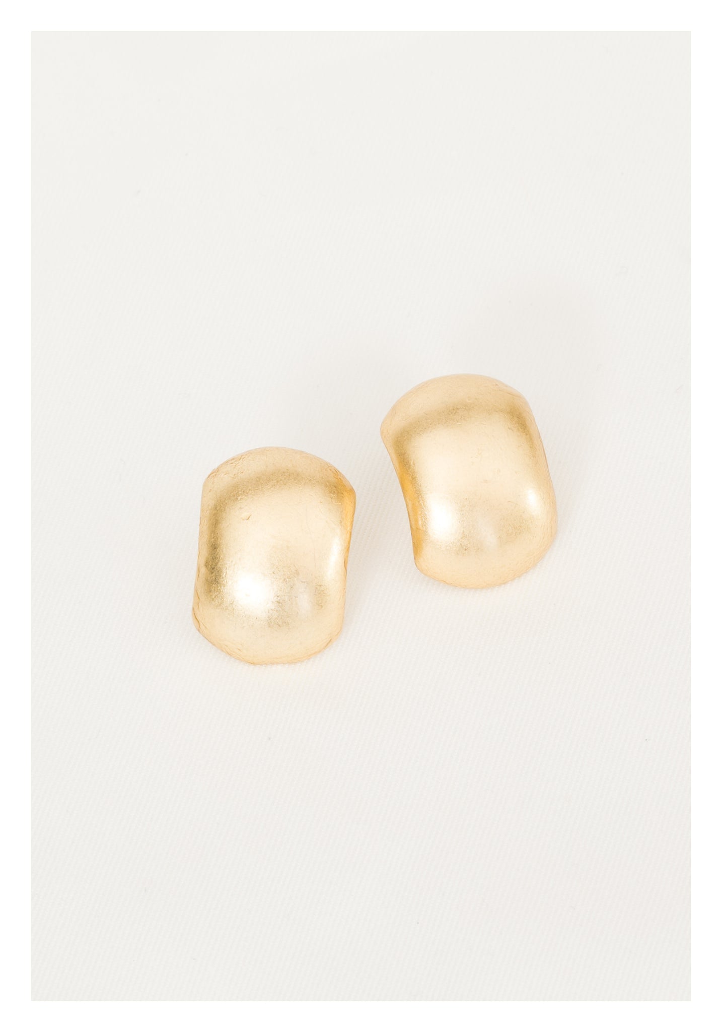 Round Curve Earrings Gold - whoami