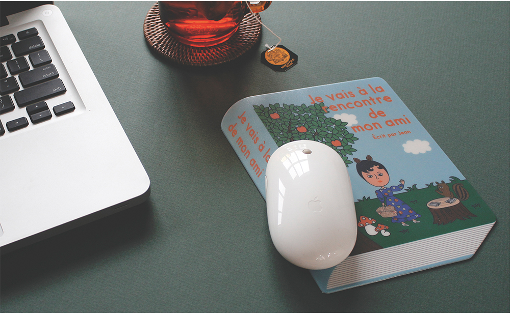 Book Mouse Pad Mon Ami - whoami