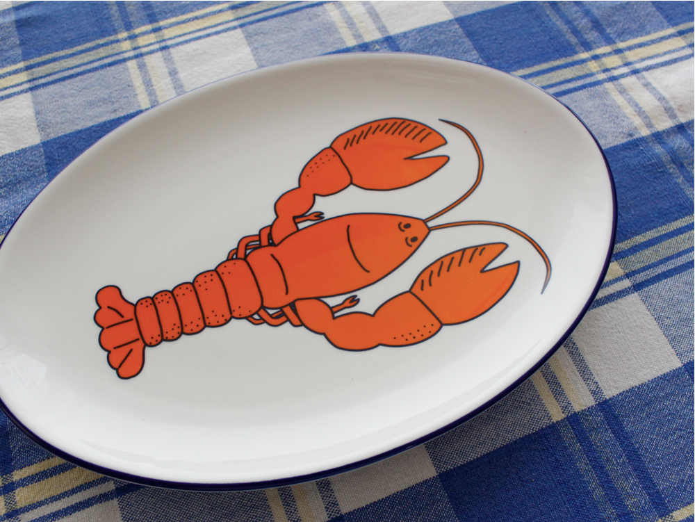 Oval Plate Lobster Large - whoami