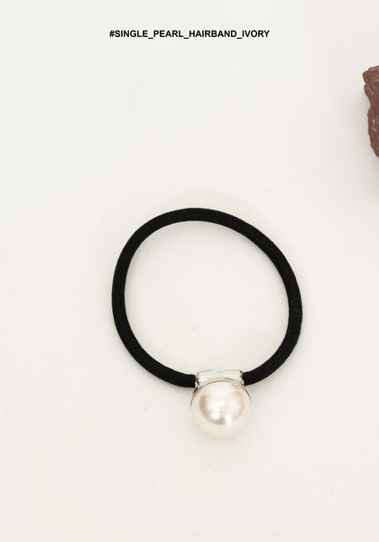 Single Pearl Hairband Ivory - whoami