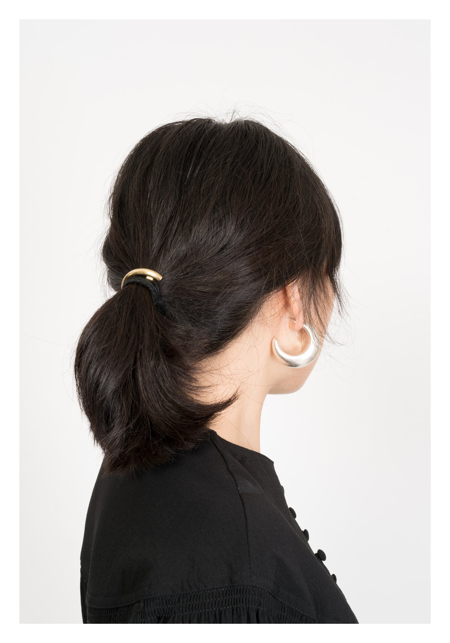 Curve Tube Hairband Gold - whoami