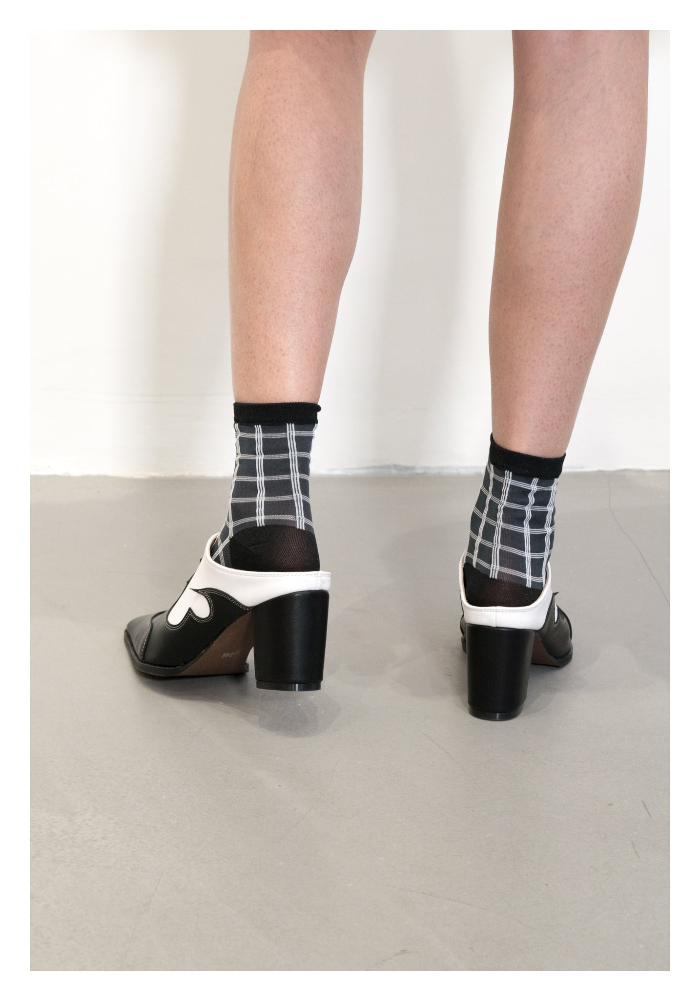 Triple Line Checker Socks - whoami