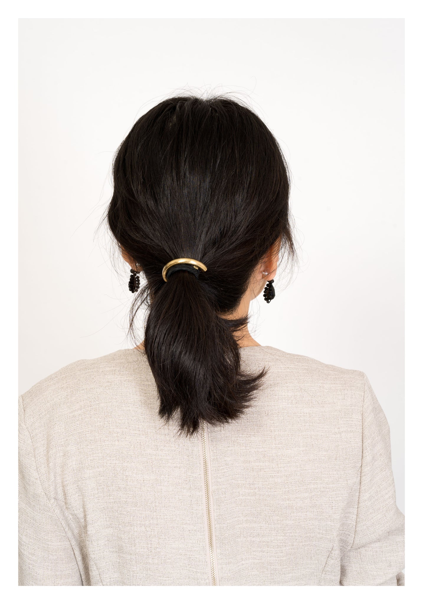 Curve Tube Hairband Gold - whoami