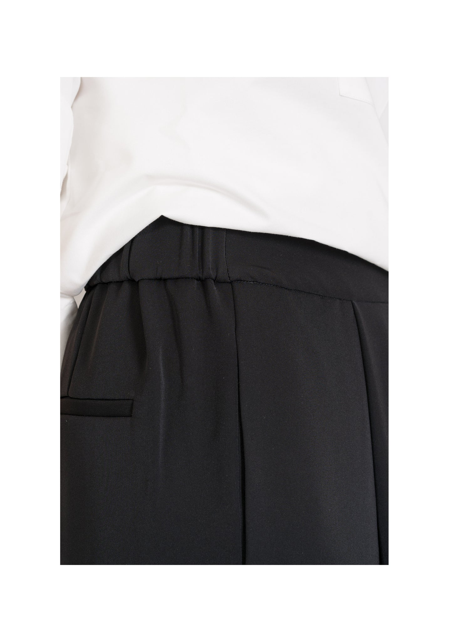 Drape Wide Leg Pants Black - whoami