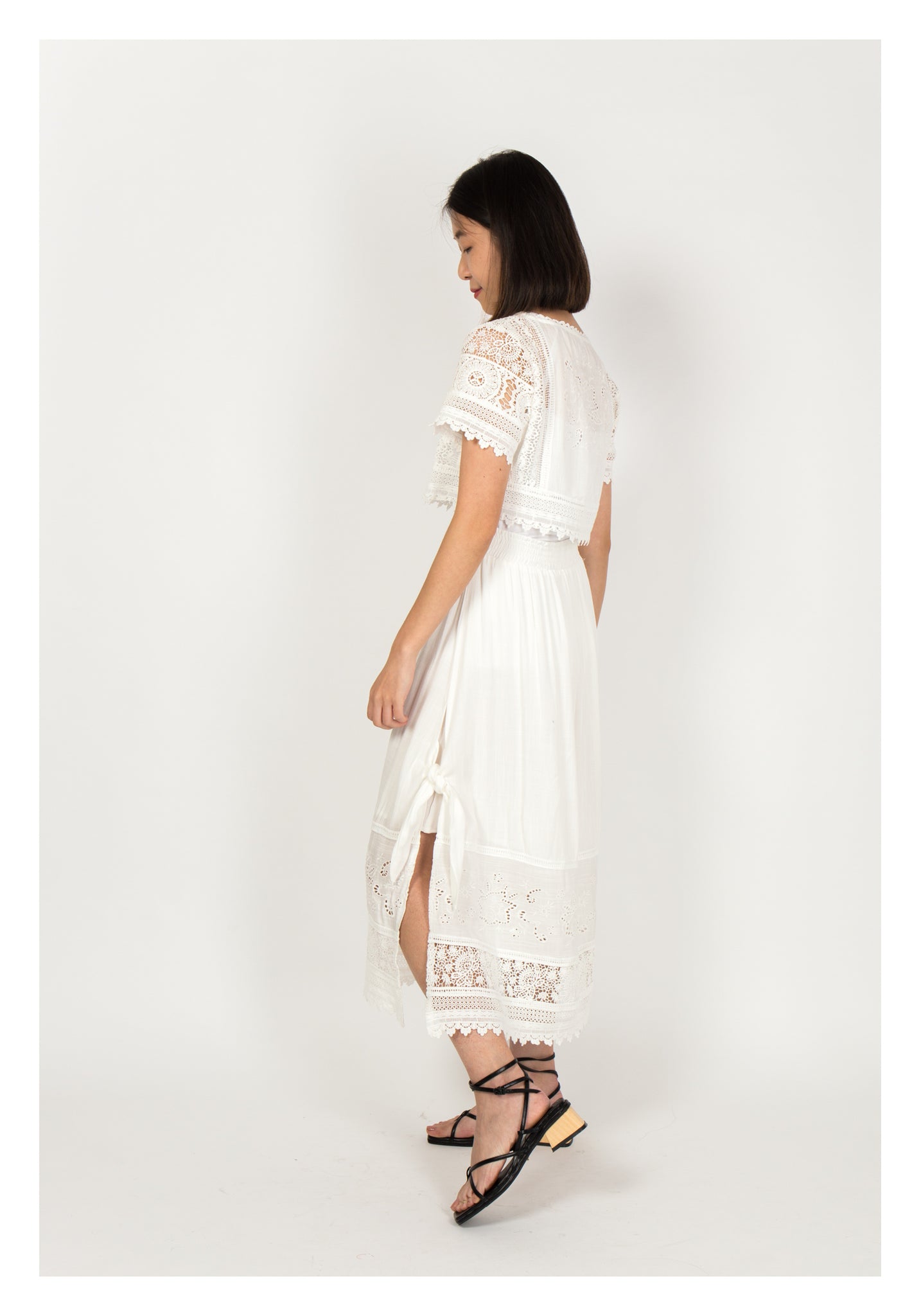Wooden String Sandals Black - whoami