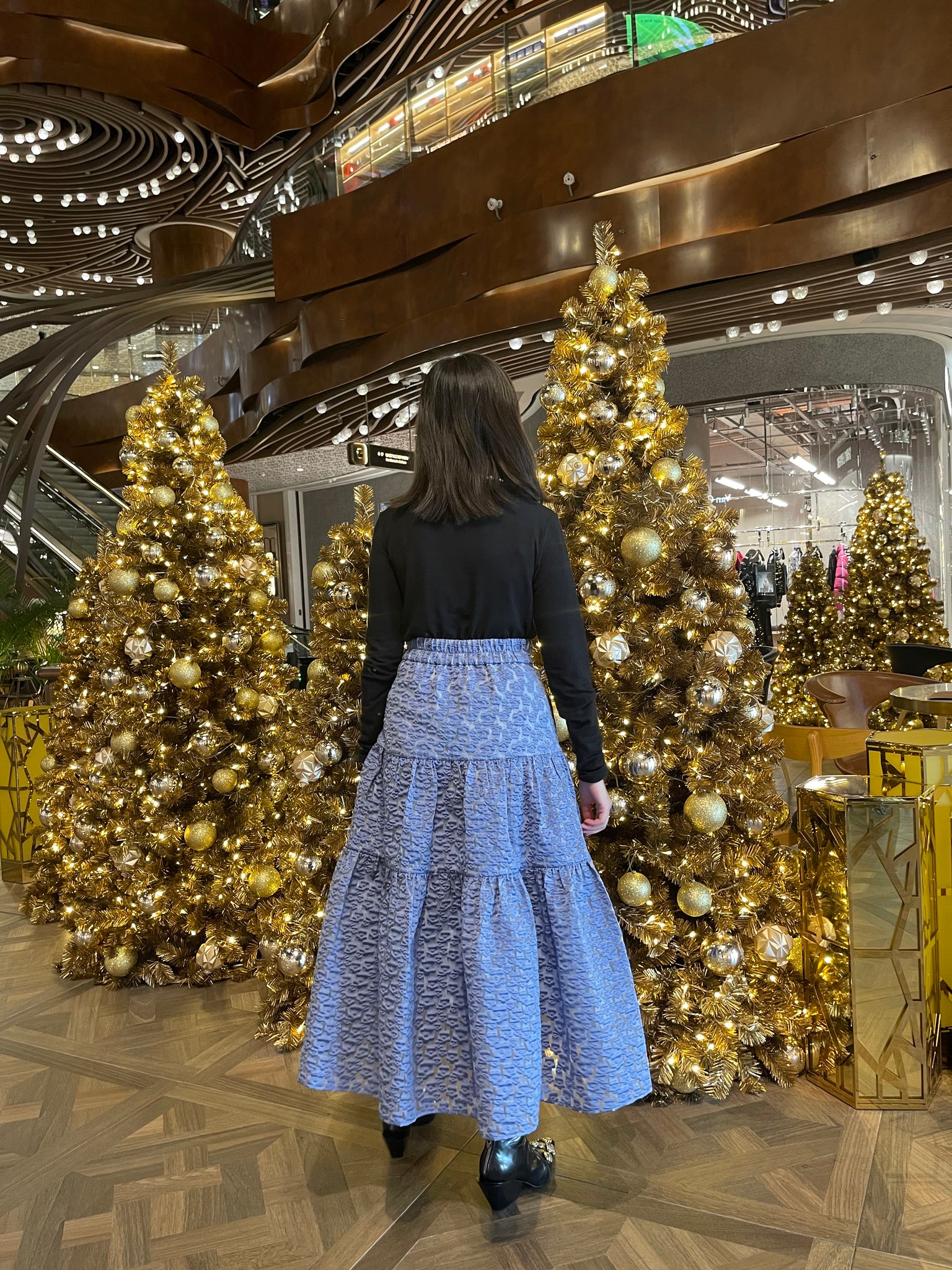 Floral Fairy Skirt Pale Blue