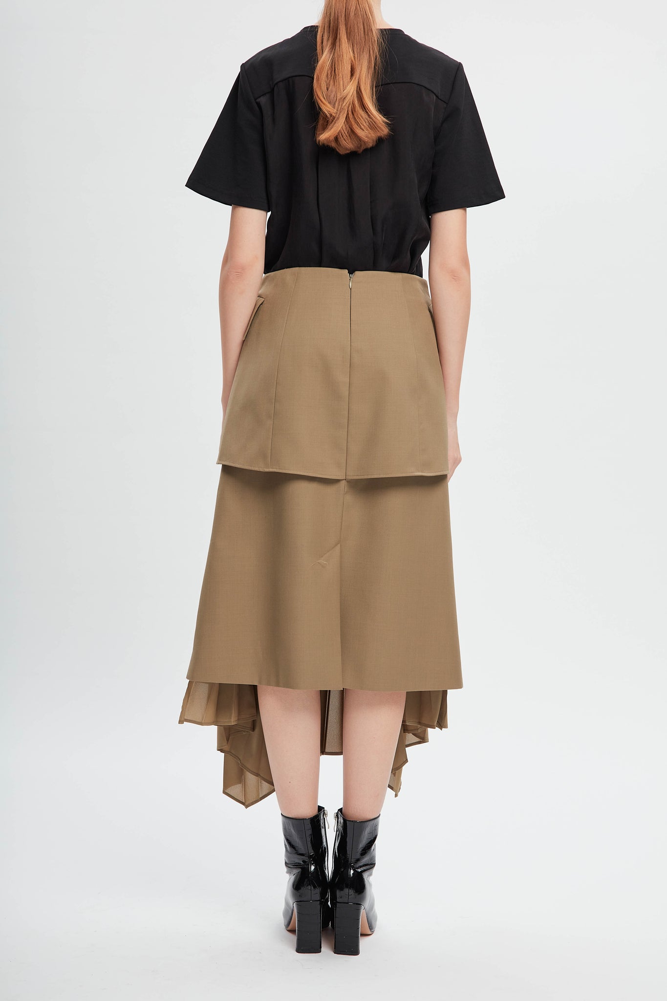 Ripple In The Water Pleating Skirt