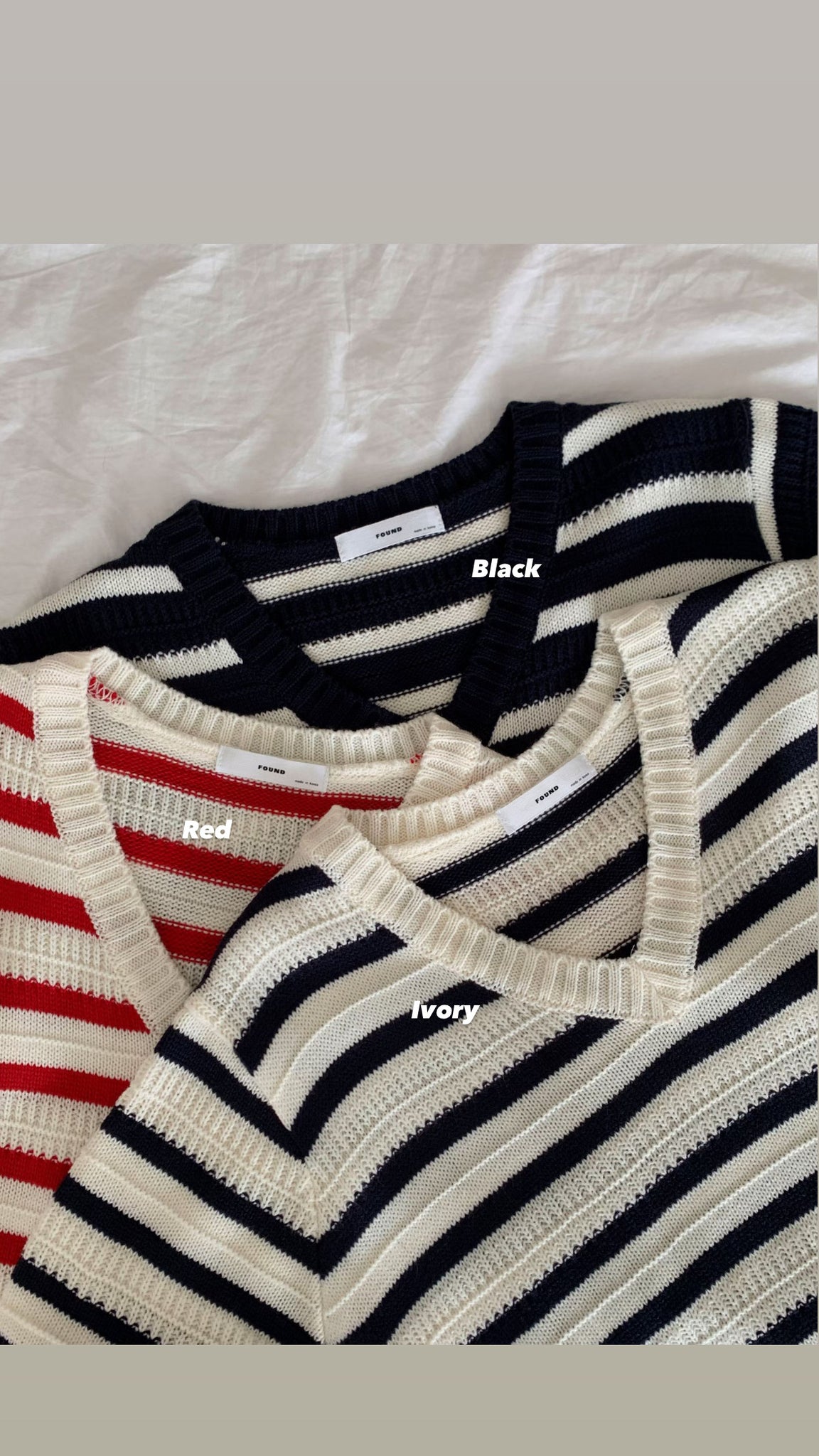 French Stripe Knit Top