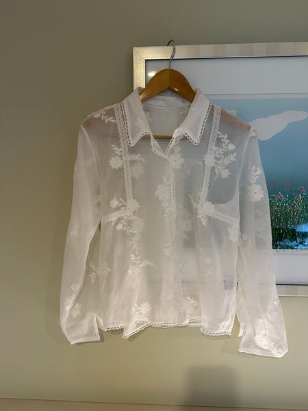 Deluxe Embroidered Sheer Shirt (10-12Sep超抵價$598, 之後批發價$698)